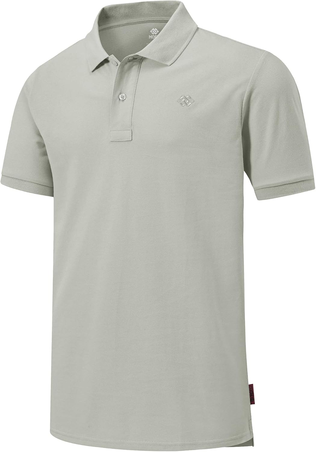 MoFiz Men's Golf Shirts Short Sleeve Shirts 100% Cotton Athletic Shirts Collared T-Shirt Comfortable Polo Shirts: Clothing