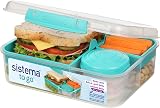 Sistema Bento Box Lunch 1.65 L Minty Teal with Compartments