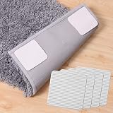 FuKuEn Anti Slip Carpet Grips 10x10cm 4pcs Vacuum Underlay Hard Floor Only