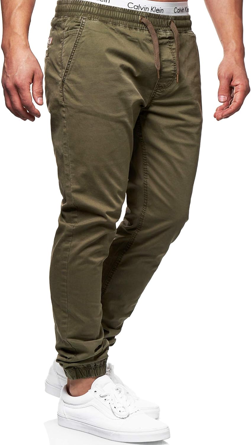 COOFANDY Herren Freizeithose – Baumwoll-Twill Mit Elastischem Kordelbund, Chino-Style, Bequem Für Alltag & Business Casual