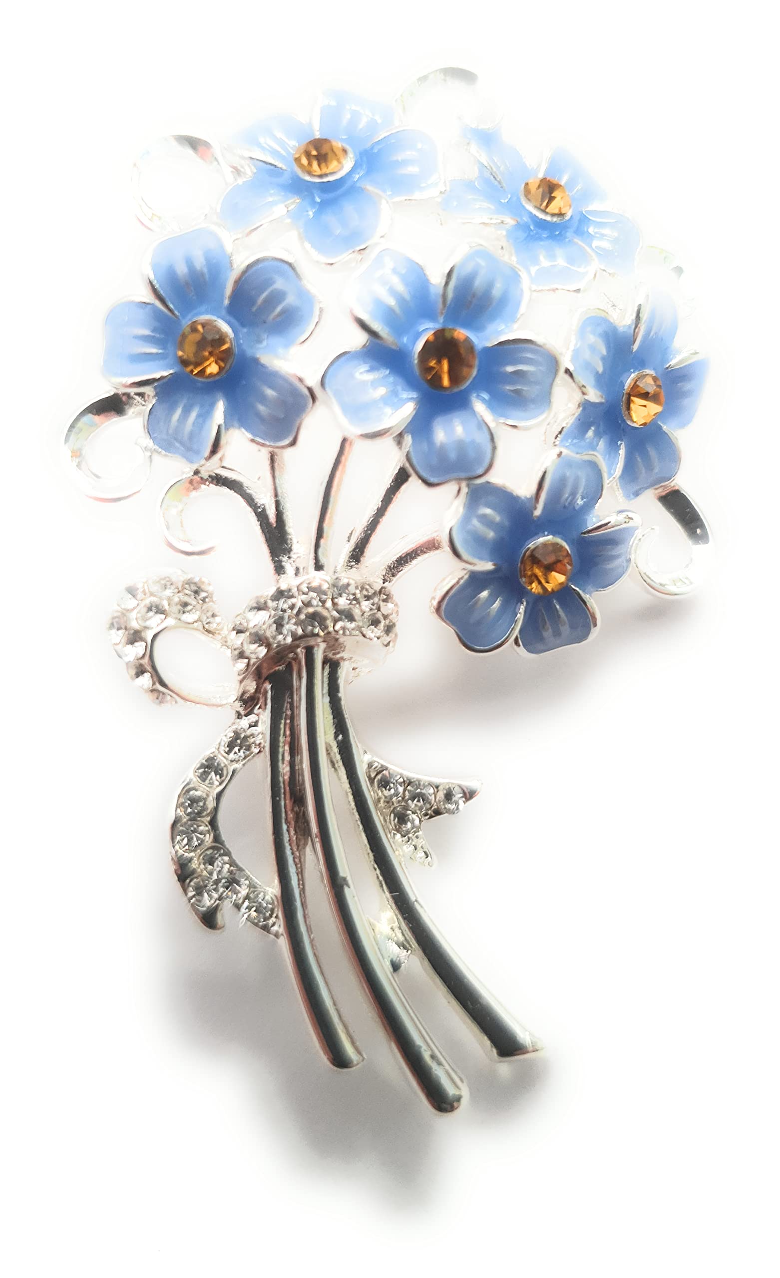 equilibrium Forget Me Not Silver Plated Brooch