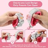 Lehoo Castle Baby Reins 1.5m Walking Harness with Magnetic Lock Pink view 4