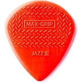 Jim Dunlop Max-Grip&reg; Jazz III Nylon Pick 1.38MM - 24 Pack