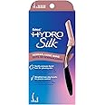Schick Hydro Silk Varinha Dermaplaning para rosto com 6 lâminas de refil | Removedor de penugem de pêssego Dermaplaning, nava