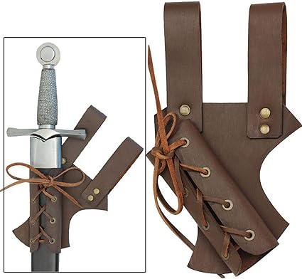 Amazon Co Jp 剣カエルベルト剣ホルダーpuレザー鞘鞘調節可能なベルト中世ルネサンス木製剣コスプレ用セット ホーム キッチン