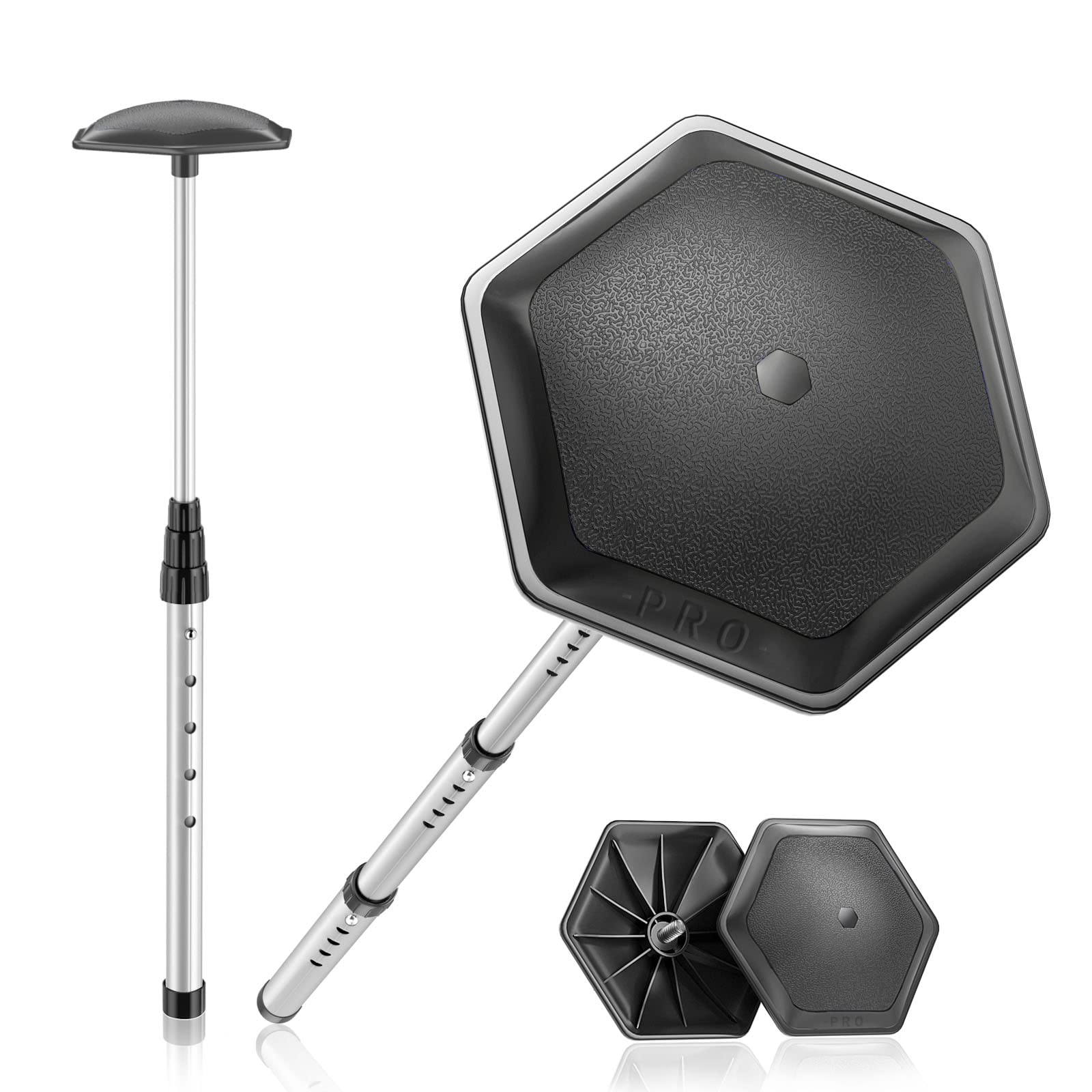 ToVii Portable Golf Club Stiff Arm Support Protector Travel Bag, Sturdy Aluminum Pole, Fully Adjustable to Protect Club Black