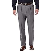 Haggar Men's Premium Comfort Classic Fit Pleat Front Pant Reg. and Big & Tall Sizes