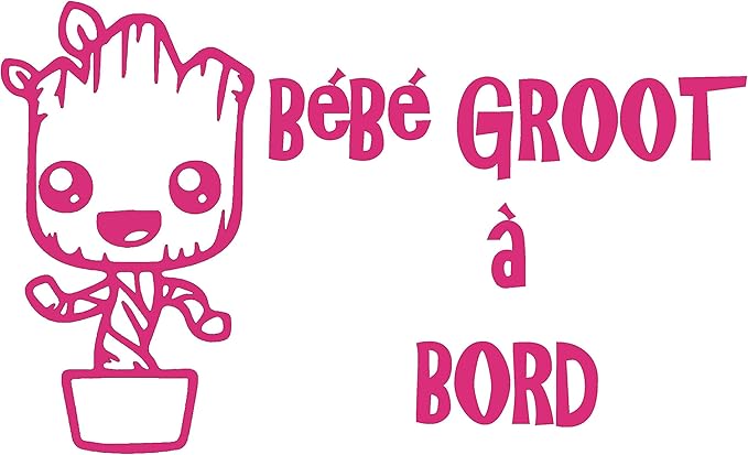 Blanc Sticker Autocollant Fun Pas De Bebe A Bord Dure Auto Et Moto Autocollants Bebe A Bord