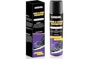 HIDENEL Shoe Protector Spray Waterproof - 13.5 OZ Suede Protector Spray Waterproofing Spray - Water Stain Repellent for Sneaker Leather Nubuck Suede Canvas