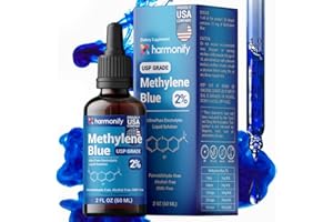 HARMONIFY Methylene Blue USP Grade%2, 60 ml - 2 Fl.Oz, Proudly USA Company