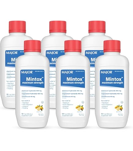 Amazon.com: Major Mintox Maximum Strength Antacid/Antigas for Fast