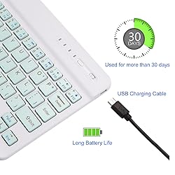 EVACH Portable Mini Wireless Bluetooth Keyboar for