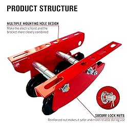 Manual Trolley for I-Beam 2200lbs with Heavy Duty 6