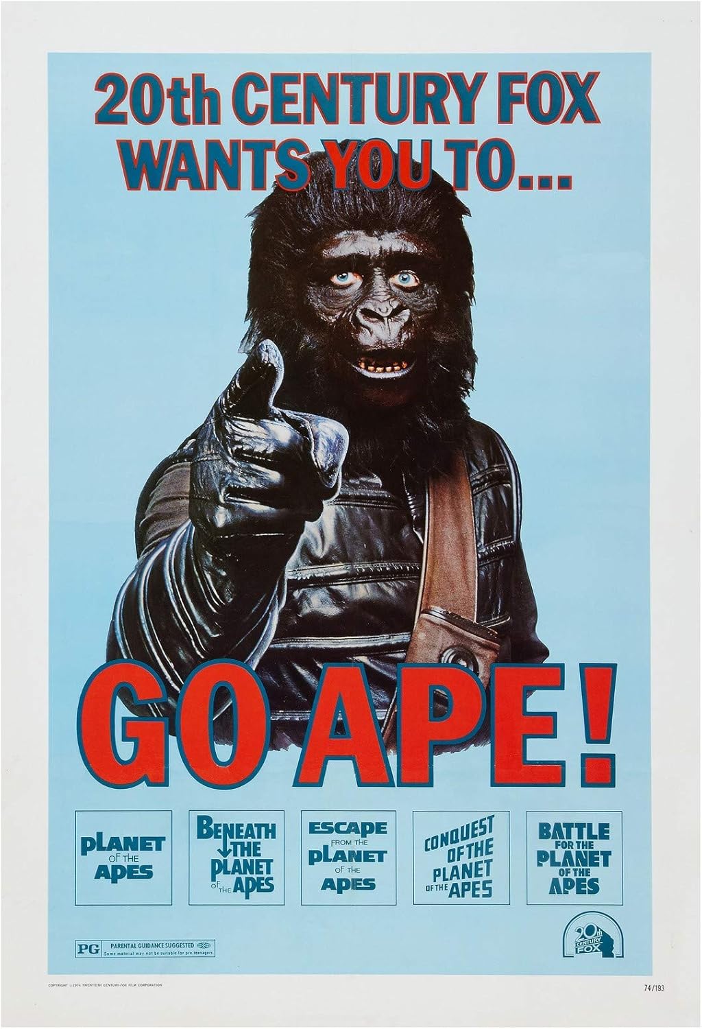 Planet of The Apes Movie Poster 24 x 36 Inches Full Sized Print Unframed Ready for Display (1968)