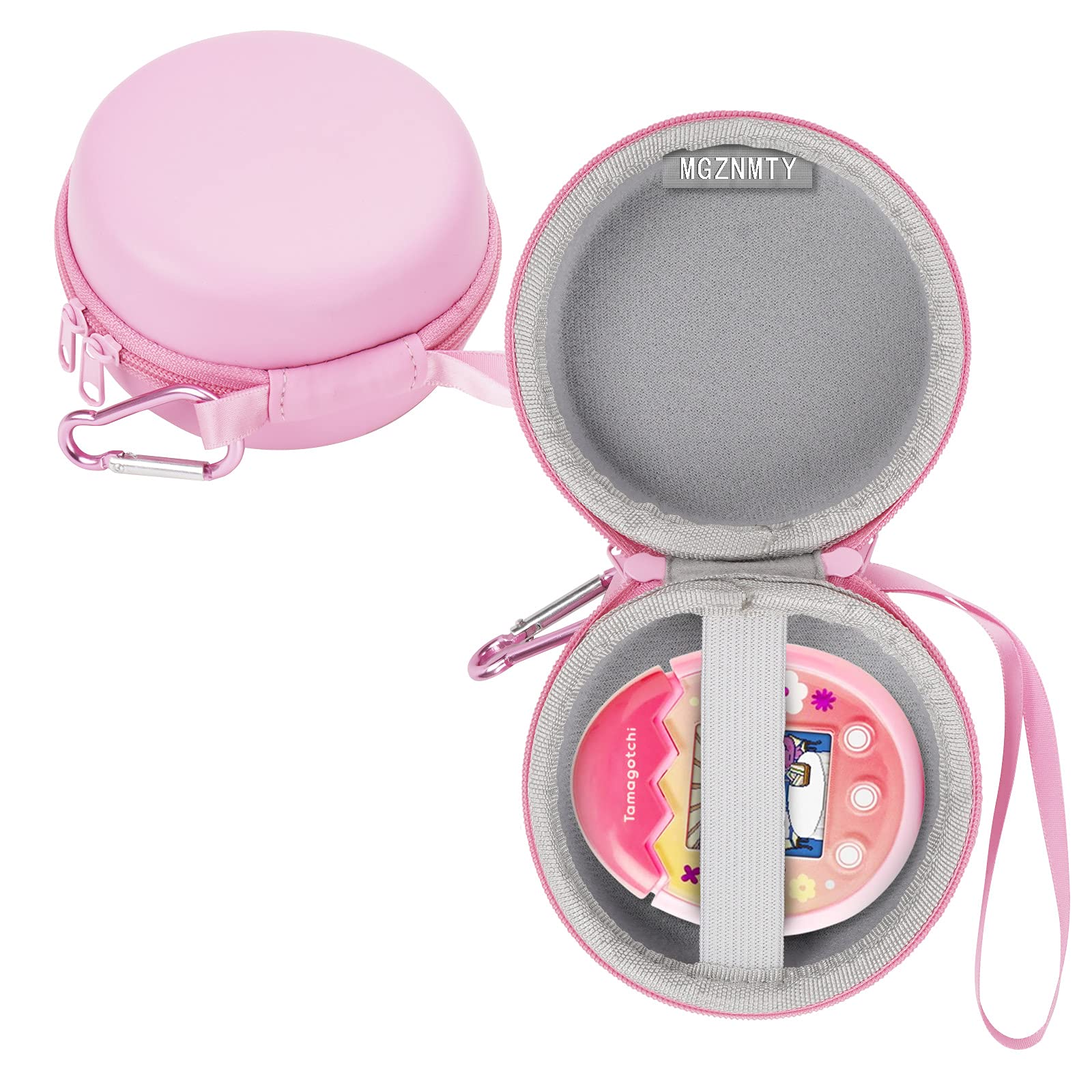 Protective Hard Travel Case Compatible with Tamagotchi Pix Electronic Virtual Pet Game Machine (Only Case) (Light Pink)