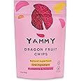 Yammy Dried Dragon Fruit Chips, Healthy 1 Ingredient Superfood Snack (Pack of 3)