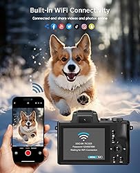 8K Digital Cameras for Photography - Autofocus 88MP