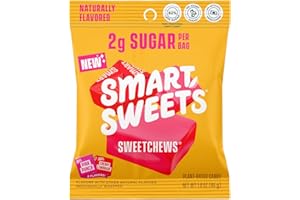 SmartSweets SweetChews, 1.6oz (Pack of 4), Candy With Low Sugar & Calorie, Healthy Snacks For Kids & Adults