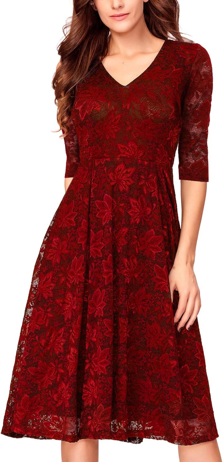 midi cocktail dress sleeves