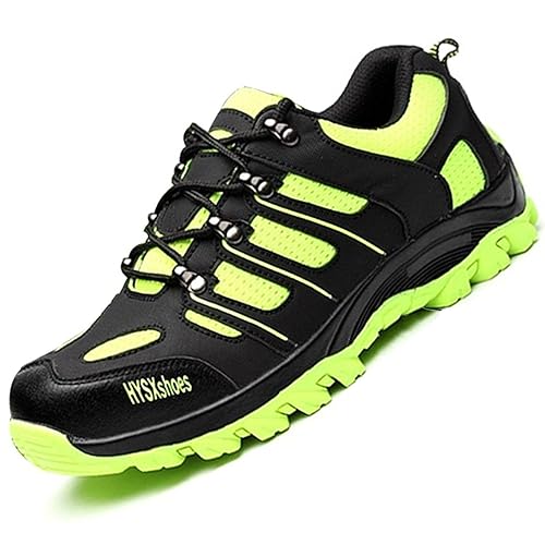 COOU Sicherheitsschuhe Herren S3 Sportlich Arbeitsschuhe Damen Stahlkappe Schutzschuhe Turnschuhe für Frauen Männer Business 