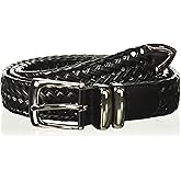 Perry Ellis Men's Portfolio Braided Leather Belt