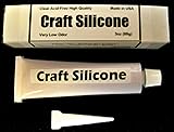 Clear Silicone Craft Glue Adhesive. Acid Free and