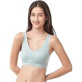 Floatley Cozy Bra Comfort Wirefree Full Coverage Seamless Bra with Embedded Pad for Women