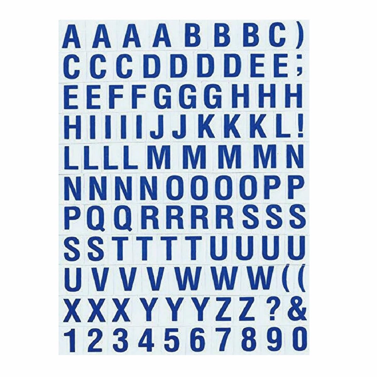 （シャシャン）XIAXIN 防水 PVC製 アルファベット ステッカー セット 耐候 耐水 数字 キャラクター ミニサイズ 表札 スーツケース ネームプレート ロッカー 屋内外 兼用 TSS-105N (1点, ネイビー) の商品画像