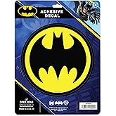 DC Comics Batman Logo Adhesive Vinyl Decal - Iconic Batman Sticker for Car, Window, or Laptop