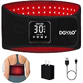 DGXINJUN Cordless Red Light Therapy, Infrared Light Therapy Wrap Belt, Muscle Pain Relief Device, Led Body Back Pain Relief Portable Belt with Pulse Mode (4000mAh Battery)