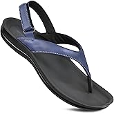 AEROTHOTIC Comfortable Arch Support Slingback Flats for Women Sandals Cute Soft T-Strap Toe Post Casual Fashion Dressy Flip Flops Vacation Essentials