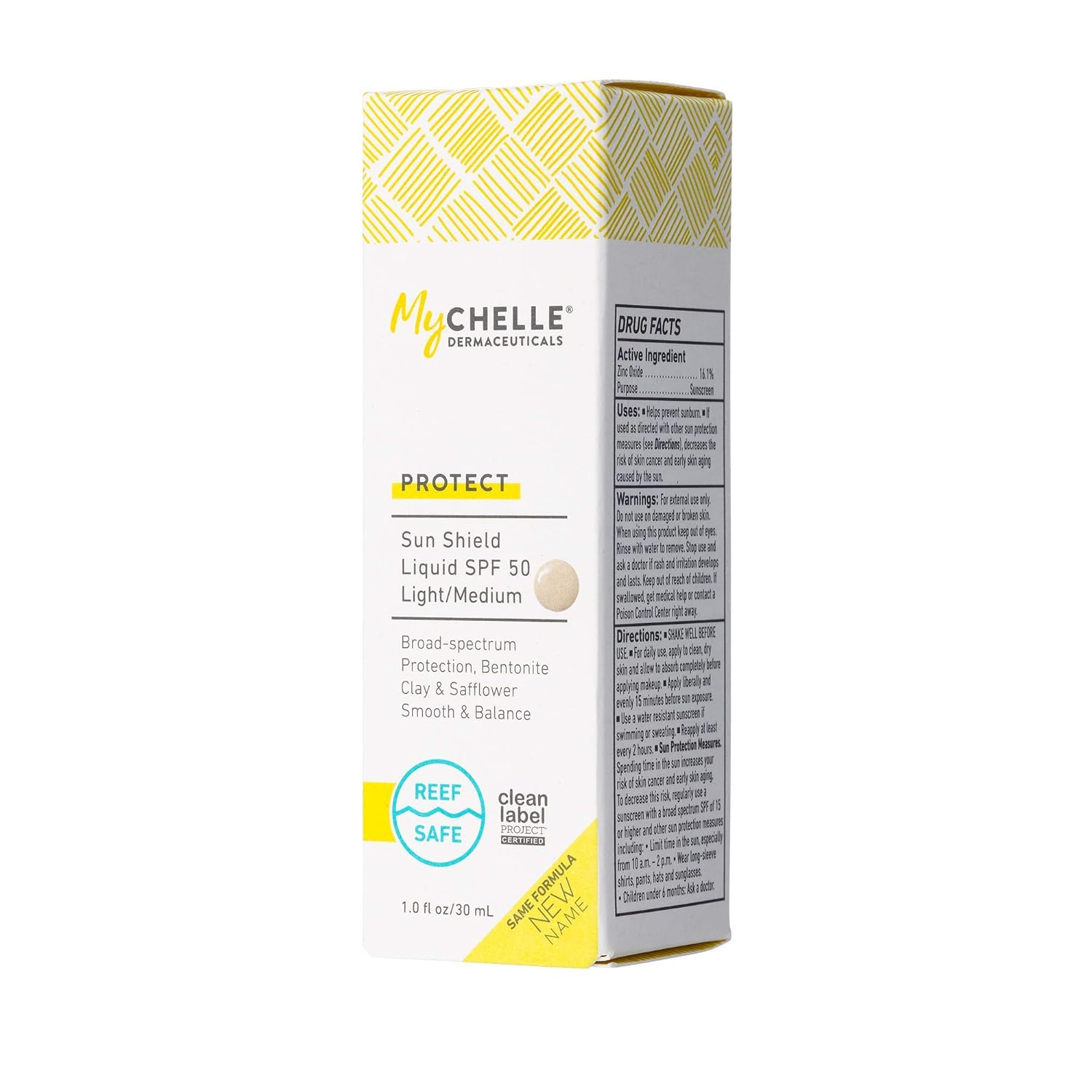 MyChelle Dermaceuticals Sun Shield Liquid SPF 50 Light/Medium, 1 Fl Oz: Beauty