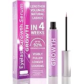 Eyelash Growth Serum, Lash Serum for Eyelash Growth with Natural Formula | For Longer, Thicker, Fuller Looking Lashes Gentle &amp; Vegan Advanced Lash Enhancing Serum 0.17 Fl Oz (5mL)