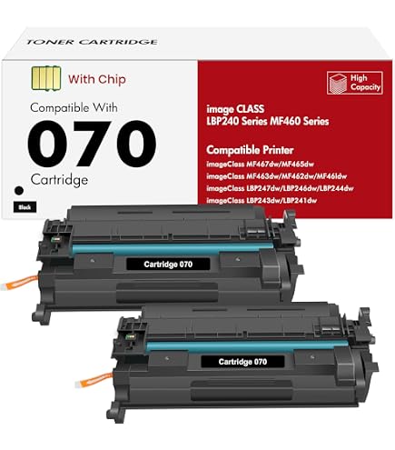 Amazon.com: Canon 070H High Yield Black Toner Cartridge : Office