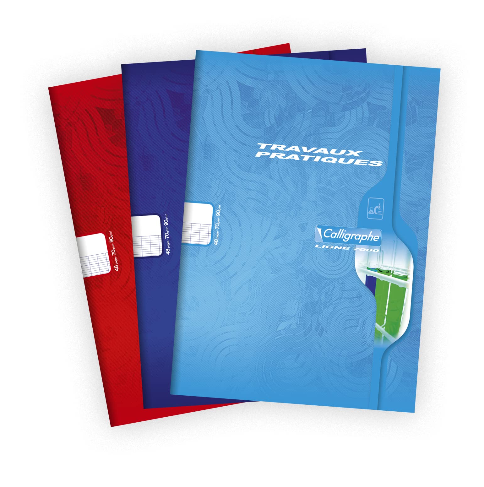 Calligrapher 7597C A Practical Work Notebook (a Clairefontaine Brand) - A4 21x29,7cm - 48 Pages Seyes Ruled 70g and White Plains 90g - Random Colour Card Cover