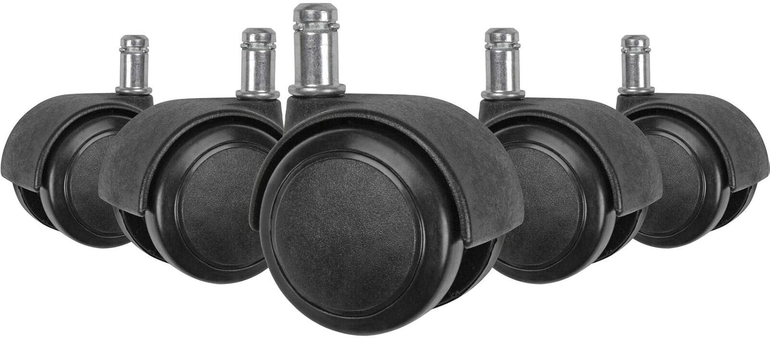 Glamexx24 Hallo Home® Office Chair Castors Set of 5 11 x 20 mm Silent