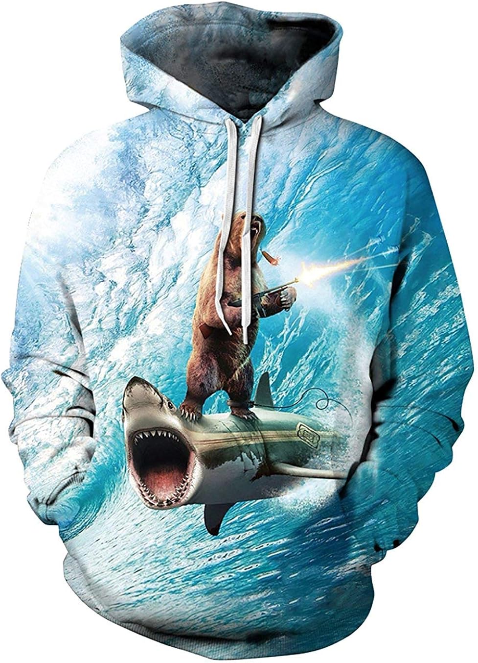 Unisex Colorful 3D Print Hoodies Pullover Hooded Sweatshirts for Men Women Teen