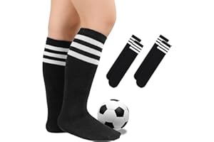 Century Star Kids Toddler Youth Cotton Soccer Socks Knee High Soft Tube Socks Long Sport Stockings for Boys Girls