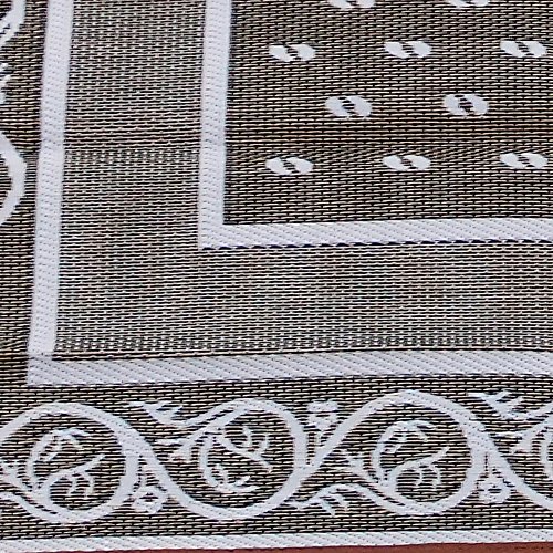 Outdoor Reversible Patio/RV Mat, 9ft. x 18ft, Khaki, Model 47948