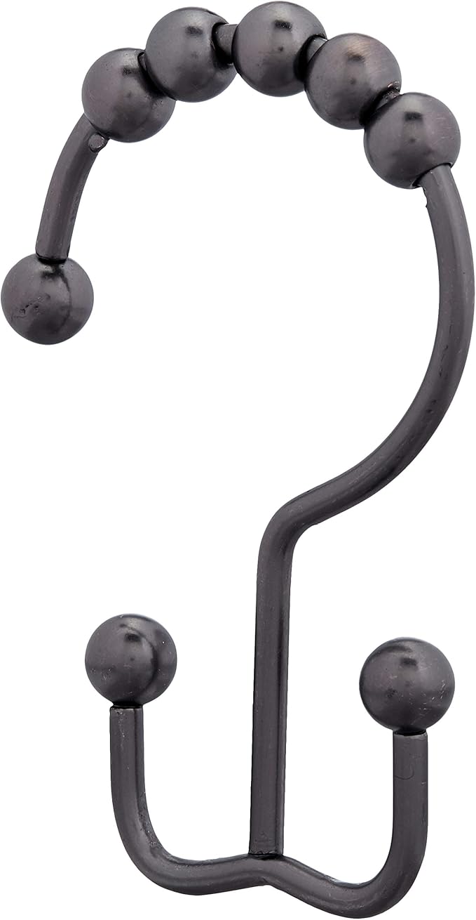 amazon basics shower curtain with hooks