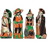 Beistle 01181 Vintage Halloween Fanci-Dress Cutouts, 4 Piece, Multicolored