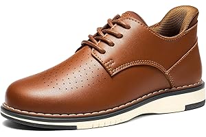 GINNI Boys Dress Shoes, Casual Oxfords Sneakers Comfort School Uniform Formal Shoes Wedding Church Dress Shoe for Toddler/Little/Big Kid