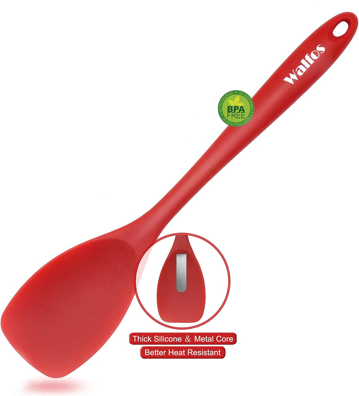 Walfos Silicone Spatula High Heat Resistant Kitchen Spoon Spatulas