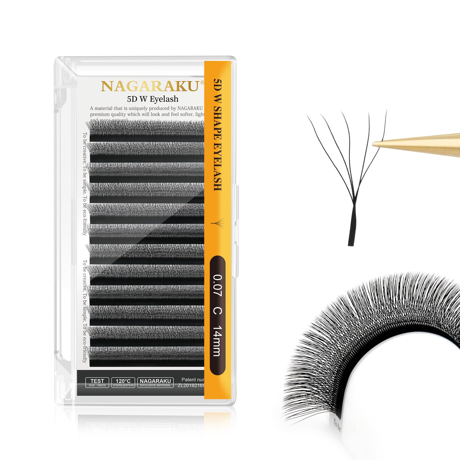 NAGARAKU 5D W Shape Eyelash Extension Supplies