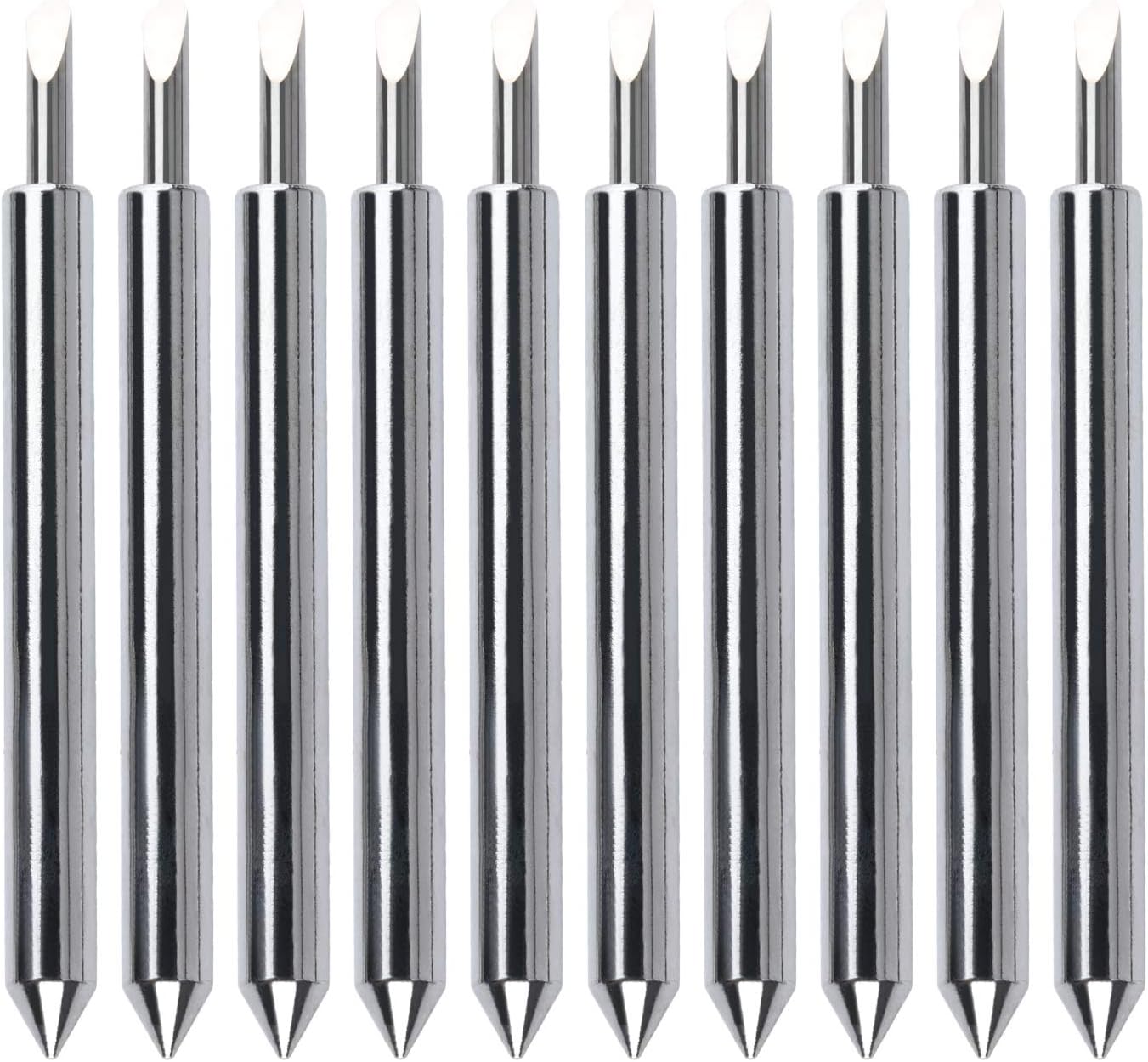 HQMaster 45 Degree Tungsten Steel Lettering Blade Vinyl Cutter Blades for Roland Cutting Plotter Red Cap Pack Of 10: Home Improvement
