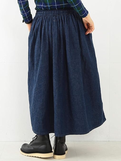 Amazon ビームスボーイ Beams Boy Orslow ギャザー デニムスカート 78 One Wash One Size スカート 通販