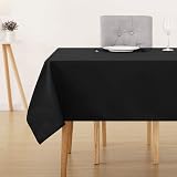 Deconovo Halloween Rectangle Tablecloth 132 x 229 cm Black Polyester Oxford