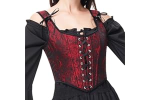 NZFXYF Vintage Floral Embroidered Camisole, Corset Vest Top for Women Bustier Shapewear