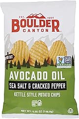 Boulder Canyon, Chips Potato Canyon Cut Avocado Oil Salt N Pepper, 5.25 Ounce