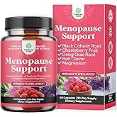 Natures Craft Complete Herbal Menopause Supplement for Women - Female Hormone Balance Capsules for Night Sweats Hot Flashes &